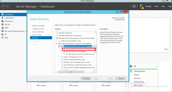 The specified module 'active directory' was not loaded because no valid ...